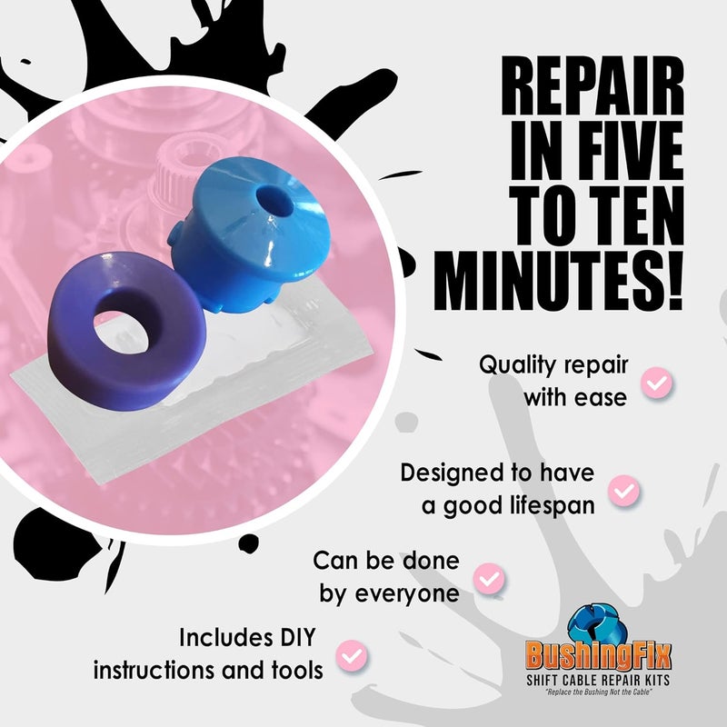 BushingFix.com BushingFix JL1Kit - Transfer Case Shifter Cable Replacement Bushing - Easy Repair Kit - Image 3