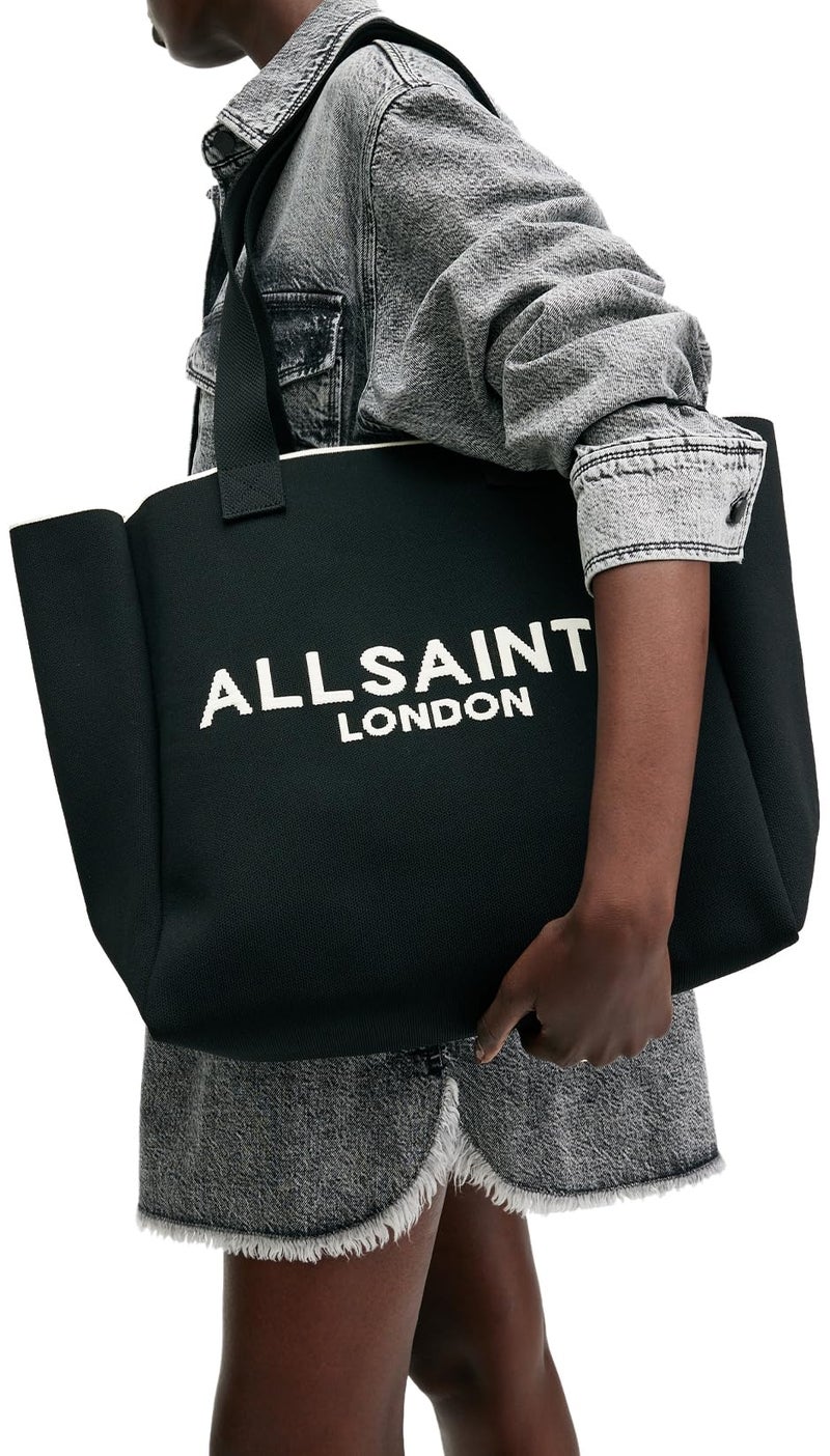 AllSaints WOMEN'S W311XB IZZY E/W TOTE BLACK ONE SIZE - Image 2