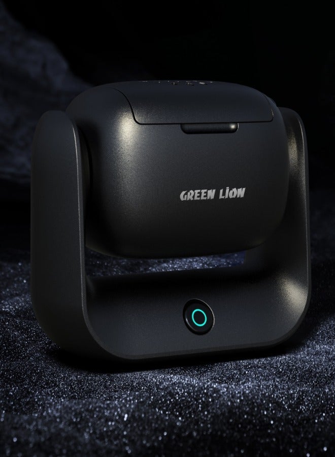 GREEN LION Rotatable Incense Burner Bakhour / Luxury Scent / Portable Bukhour  / Auto Timer / Strong Fragrance / LED Indicator / 90° Rotation / 10 Times Burning Cycle - Black - Image 2