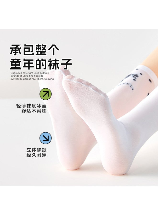 Fenton Lightweight 4-pack  Teen Jk Mid-calf Socks For Girls, Student Socks, Summer School Style - Image 5