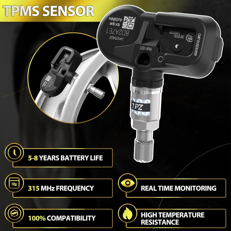 1PZ حساس TPMS 1PZ SN8-N2E لسيارات تويوتا ولكزس، عبوة 4 قطع - Image 2
