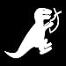 EvolveFISH TRex Eating Christian Fish Weatherproof Vinyl Decal White5 - Image 2