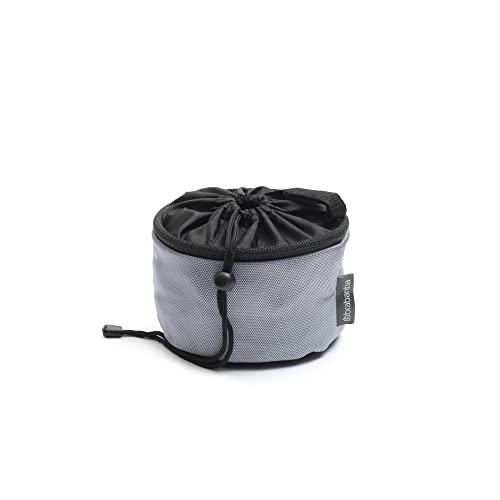 Brabantia Compact Clothespin Storage Bag with Hanging Loop Closing Cord Gray Space Saving Organizer for Clothes Pins Hangs on Clothesline or Drying Rack Holds up to 75 Pins - Image 3
