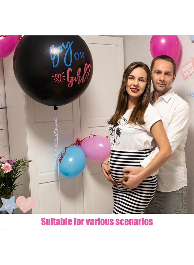 الجنس يكشف البالونات، 36 بوصة صبي أو فتاة بالونات الديكور - Image 3