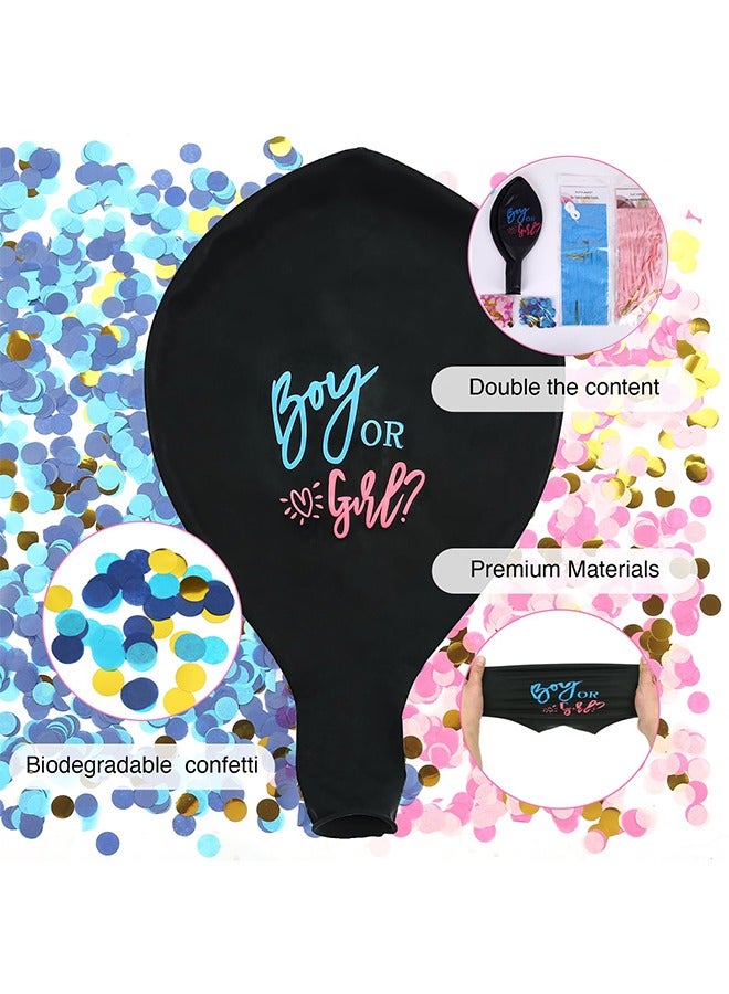 الجنس يكشف البالونات، 36 بوصة صبي أو فتاة بالونات الديكور - Image 5