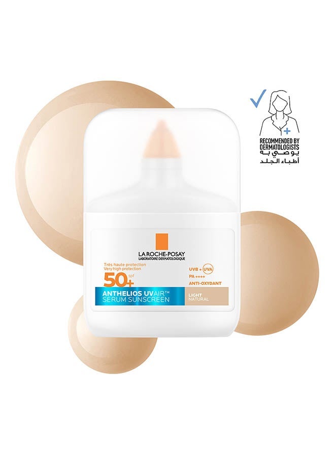 LA ROCHE-POSAY La Roche Posay 12% Pure Vitamin C Anti-Aging 30Ml Face Serum With Hyaluronic Acid & Salicylic Acid; Boosts Skin Regeneration And Reduces Appearance Of Wrinkles clear 30ml & La Roche-Posay Anthelios UVAir Light Natural Shade Sunscreen Serum SPF 50+ with Niacinamide; Daily Facial Sunblock for Men/Women; Light as Air Texture with Invisible Finish for All Skin Types 50ML Bundle - Image 3