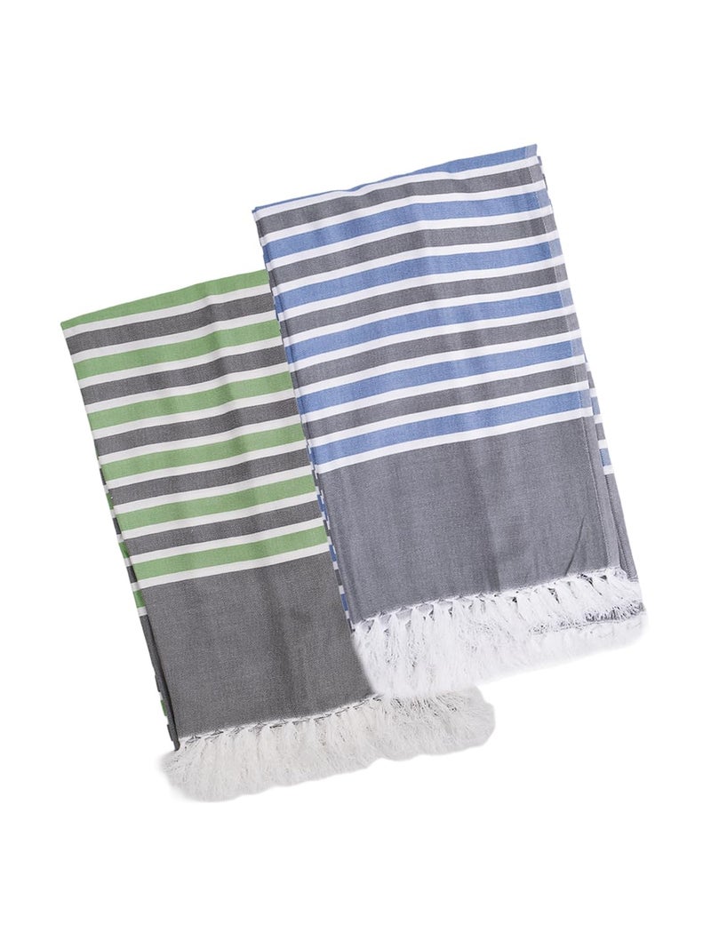 RAMRAJ COTTON 100% Pure Bamboo Towels (Pack of 2) — 0.83 x 1.6 m, 300 TC — Ultra Soft, Quick Dry, Antibacterial - Image 1