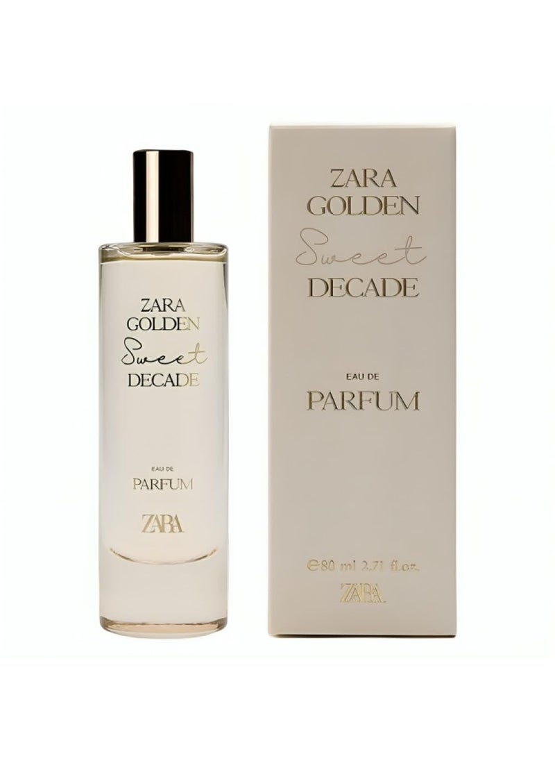 Zara - Zara Golden Decade Sweet Perfume for Women EDP Eau De Parfum 80 ML (2.71 FL OZ) - Image 1