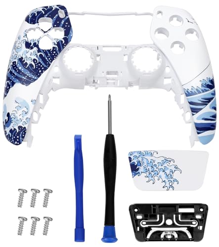 Ceozon Replacement Faceplate Cover Front Housing Shell with Touchpad Repair Accessories Kit Compatible with Ps5 Controller BDM-010 BDM-020 BDM-030 BDM-040 BDM-050 - Image 5