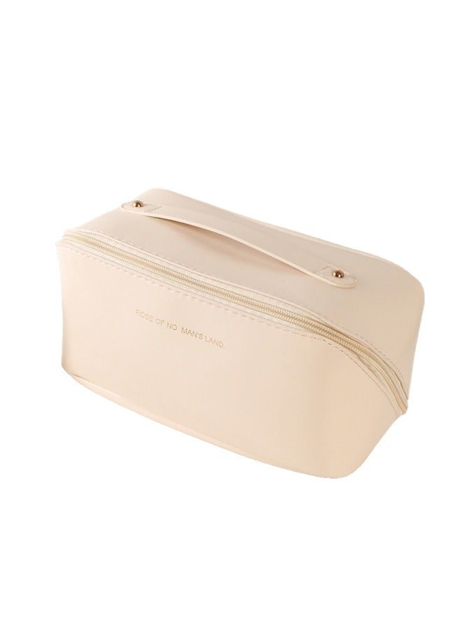 Pillow Shaped Makeup Bag for Girls Beige Makeup Storage Bag - Image 1