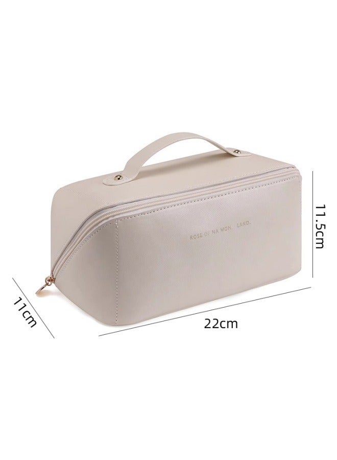 Pillow Shaped Makeup Bag for Girls Beige Makeup Storage Bag - Image 5