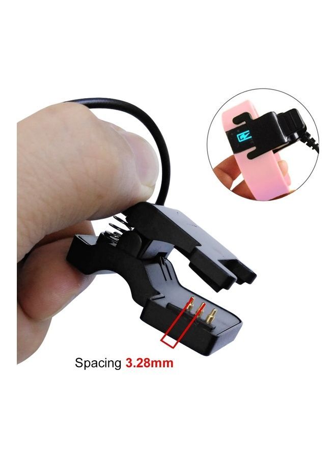 NIBEMINENT 2/3-Pin Portable Smart Bracelet Watch Charger Clip 4/5/6mm Black - Image 2