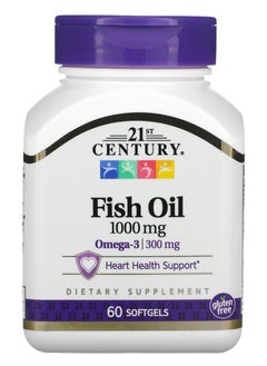 Omega-3 Fish Oil 1000 mg 60 Softgels