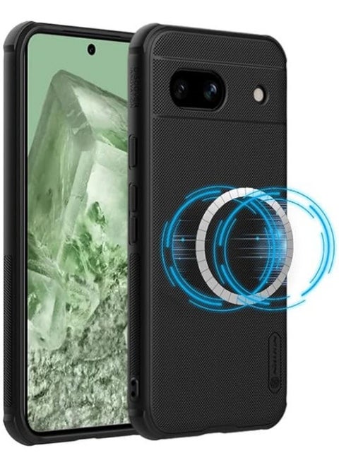 غطاء متوافق مع جوجل بيكسل 8A 5G، واقي مرئي برو مضاد للصدمات معتمد للشحن اللاسلكي المغناطيسي لبيكسل 8A.