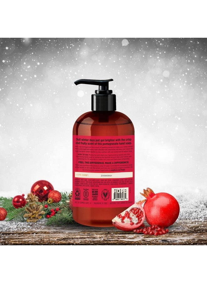 سوب بوكس صابون اليدين الشتوي من سوب بوكس، صابون سائل لليدين بنكهة الفانيليا المتبلة والرمان المثلج، غسول مرطب لليدين، زبدة الشيا والصبار، عبوة من 4 قطع، 12 أونصة - Image 5