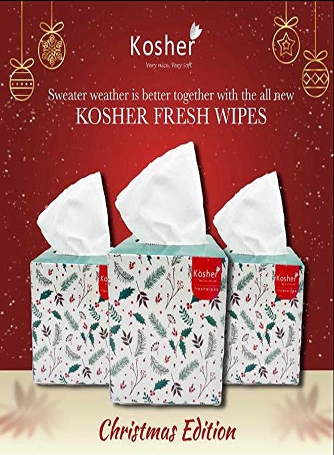 Kosher White Cube Face Tissue Box, 2 Ply, 80 Pulls in Each, Pack of 8 (Total 640 Pulls) - Image 3
