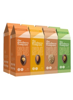The Goodness Company The Goodness Company Vegan Dark Chocolate Date Bites Tasting Box - Dairy-Free, No Refined Sugar, Healthy Snacks, 360g (8 x 45g Packs)  - Image 3