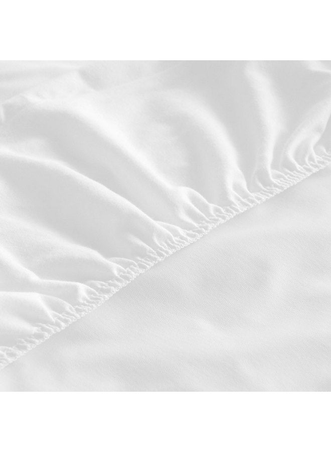 Biloban Changing Pad Cover Waterproof, 2 Pack Diaper Change Table Sheets for Baby Boys Girls, Fitted Cradle Sheets for 32"x16" Contoured Pad, Breathable & Ultra Soft, White - Image 3