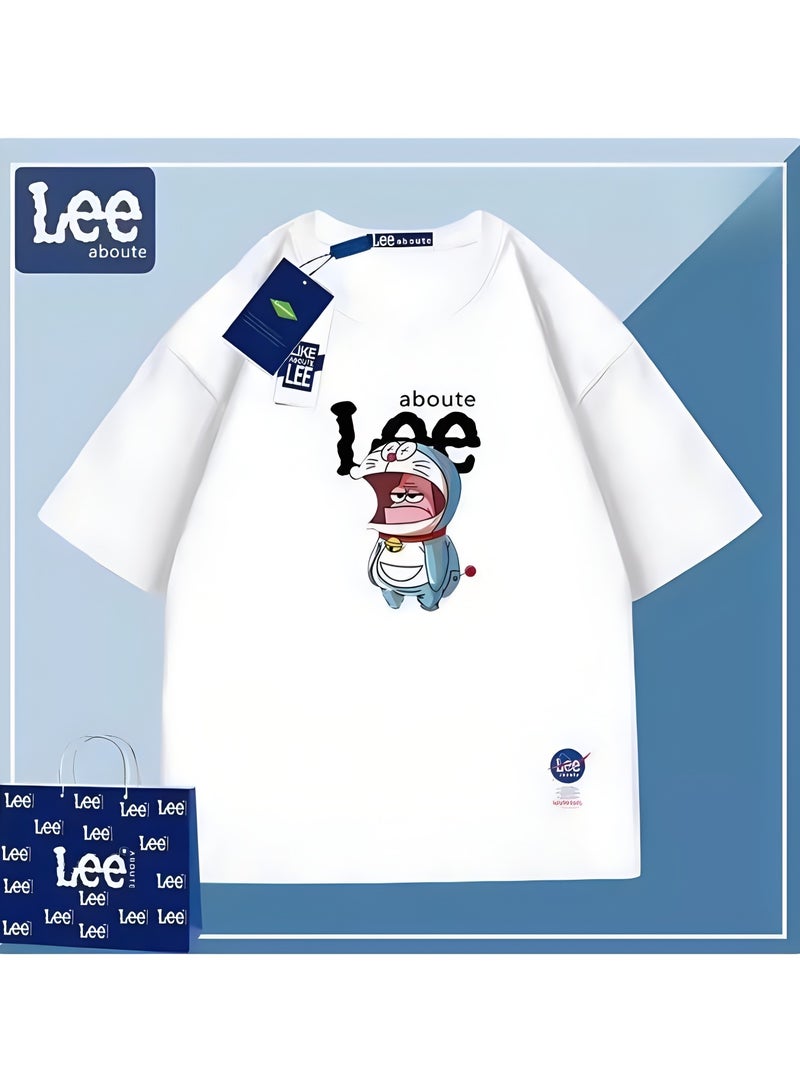 LEE New Fashionable Casual LEE Co Branded T-shirt