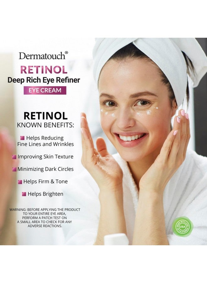 ديرماتوتش كريم العين بالريتينول 1.75 أونصة من ببتيدات حمض الهيالورونيك والفيتامينات المصنوعة في أمريكا - Image 2