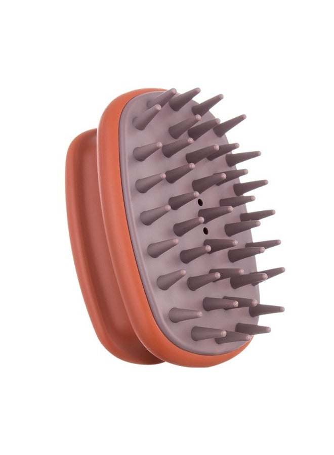Elliptical Cleaning Scalp Shampoo Brush Men's And Women's Dry And Wet Soft Teeth Co Teeth Antipruritic Head Massage Brush