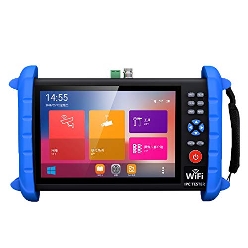 YEERAM Portable 7 Inch CCTV Tester-Support up to 6K IP Camera Test- AHD, TVI, CVI & CVBS Analog Camera Test-RJ45 Cable TDR Tester with PoE/IP Discovery/HDMI in & Out/Built in WiFi/PTZ - Image 1