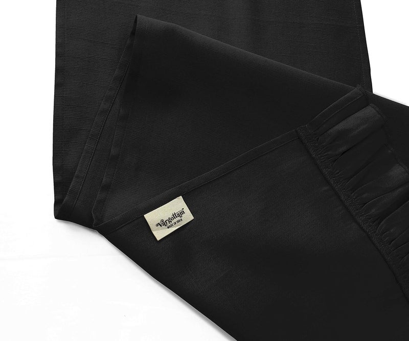 Vargottam Black Home Decor Washable Dining Table Cotton Slub Table Runner Home Table Linen Layout-14 x 48 Inch - Image 5