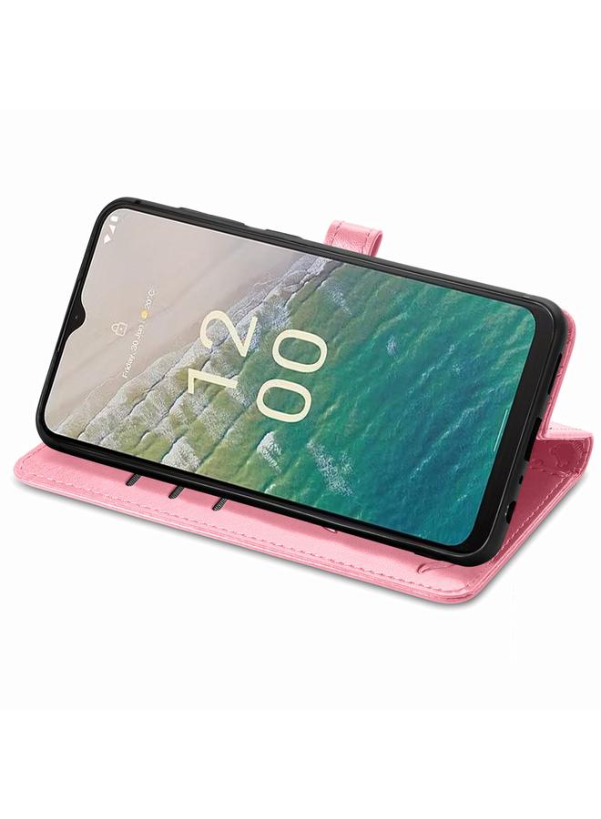 S-TOP Case For Nokia C32 Cat and Dog Embossed Leather Phone Case - Image 4