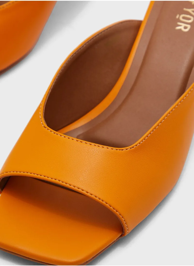 FYOR Casual Mid Heel Sandals