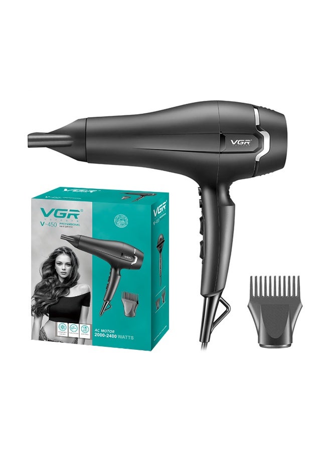 VGR V-450 Powerful Electric Professional Hair Dryer Multicolor - Image 2
