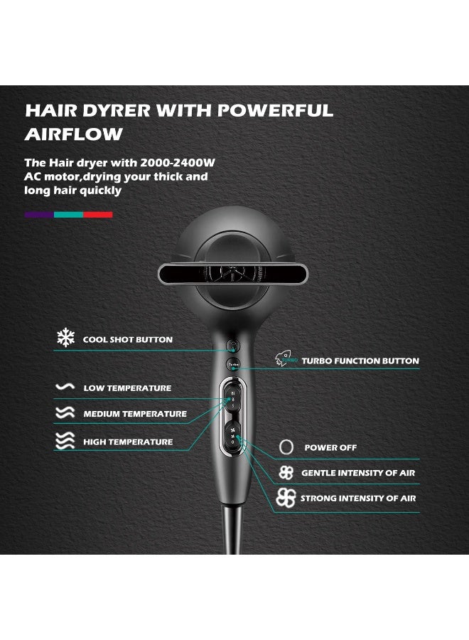 VGR V-450 Powerful Electric Professional Hair Dryer Multicolor - Image 3