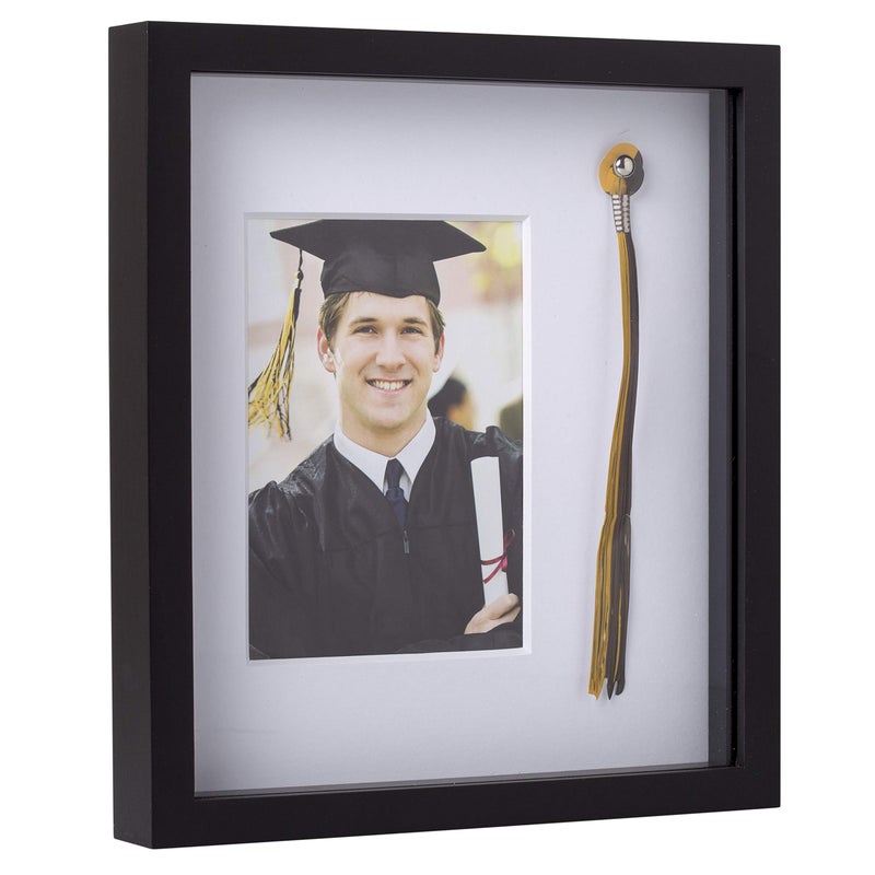 بيرل هيك Pearhead Tassel و Picture Treguation Frame Photo with Tassel Holder Perfect Perfect Party Concerte وتذوقه هدية رائعة للخريجين الآباء والأجداد 5 × 7 إدراج صورة - Image 4