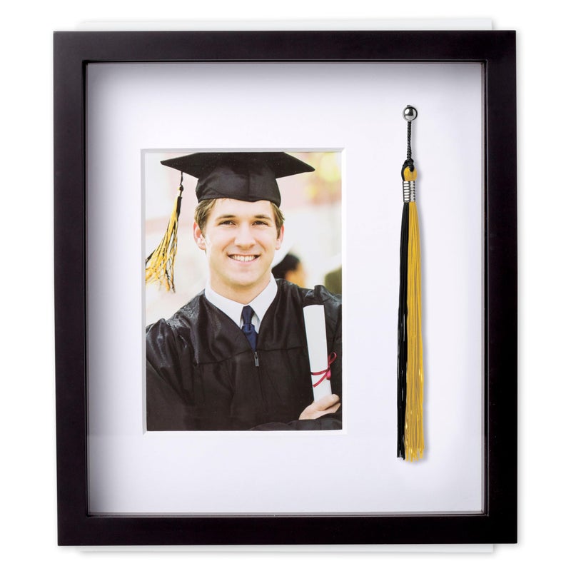 بيرل هيك Pearhead Tassel و Picture Treguation Frame Photo with Tassel Holder Perfect Perfect Party Concerte وتذوقه هدية رائعة للخريجين الآباء والأجداد 5 × 7 إدراج صورة - Image 1