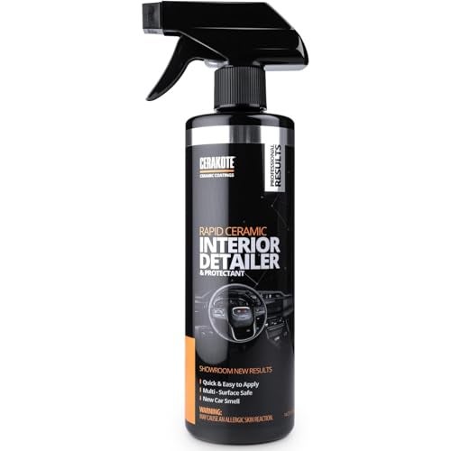 CERAKOTE Rapid Ceramic Interior Detailer and Protectant (14 fl oz.) – Quick and Easy – Multi-Surface Safe – Interior Car Cleaner Spray – Dry to the Touch – Clean and Protect Your Car, Truck, or SUV - Image 1
