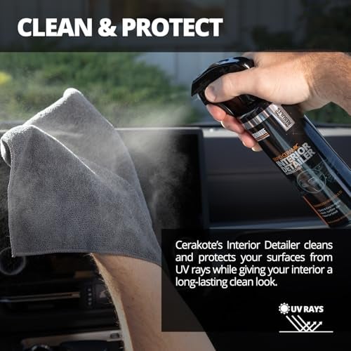 CERAKOTE Rapid Ceramic Interior Detailer and Protectant (14 fl oz.) – Quick and Easy – Multi-Surface Safe – Interior Car Cleaner Spray – Dry to the Touch – Clean and Protect Your Car, Truck, or SUV - Image 4