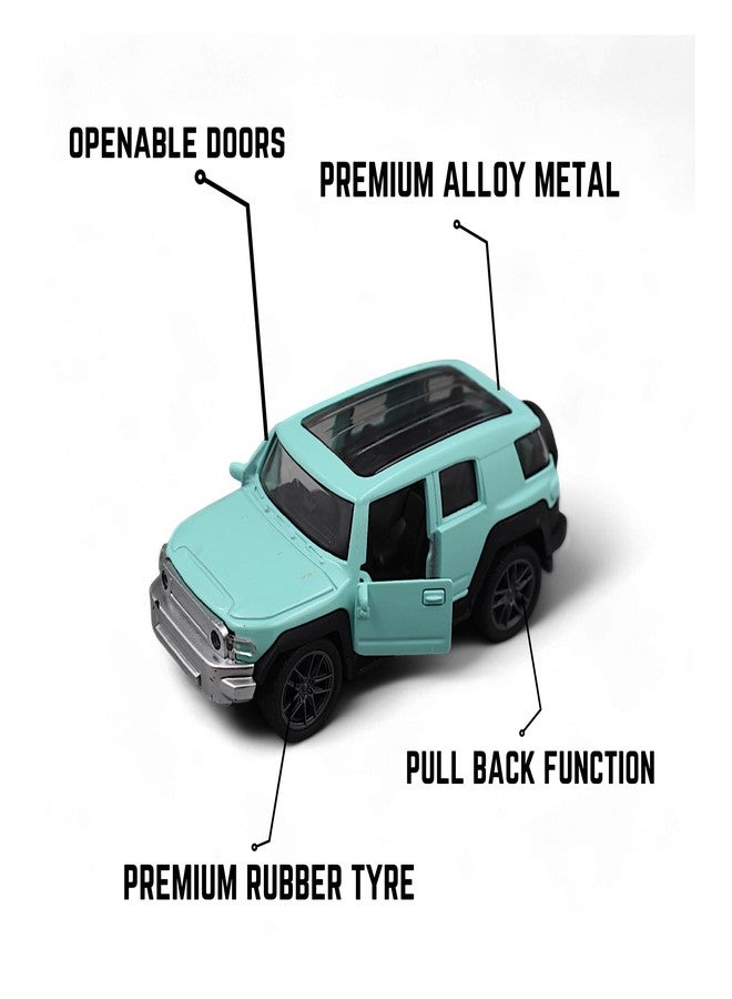 MASIPICKS� Jeep Car Toy 1:36 Exclusive Alloy Metal Pull Back Die-cast Car Diecast Metal Pullback Toy car with Openable Doors Boys Gifts Toys for Kids (Green) - Image 3