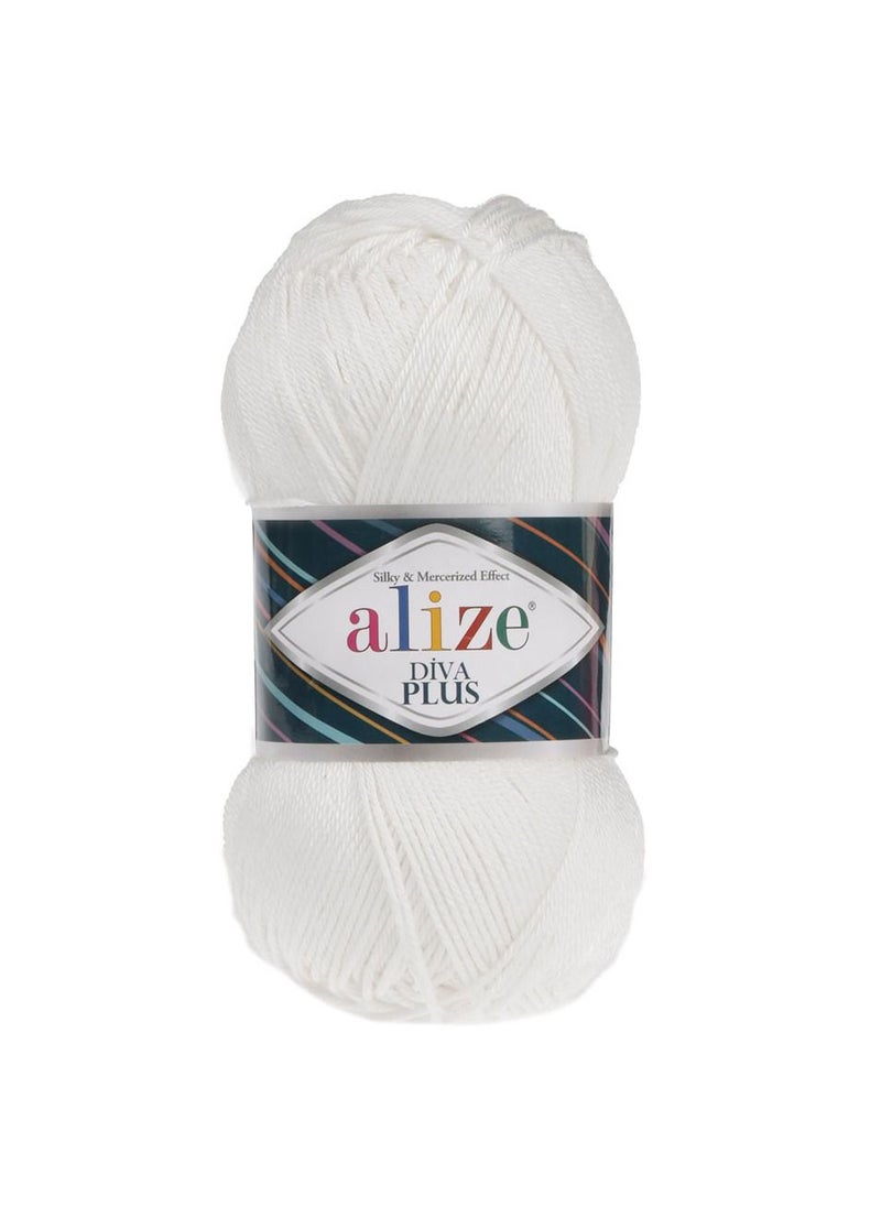 Alize Diva Plus Acrylic Yarn 1055 White - pzsku/Z83391EBB165CEF14620FZ/45/_/1669986281/57225455-0df5-48de-9069-83b643cbe370