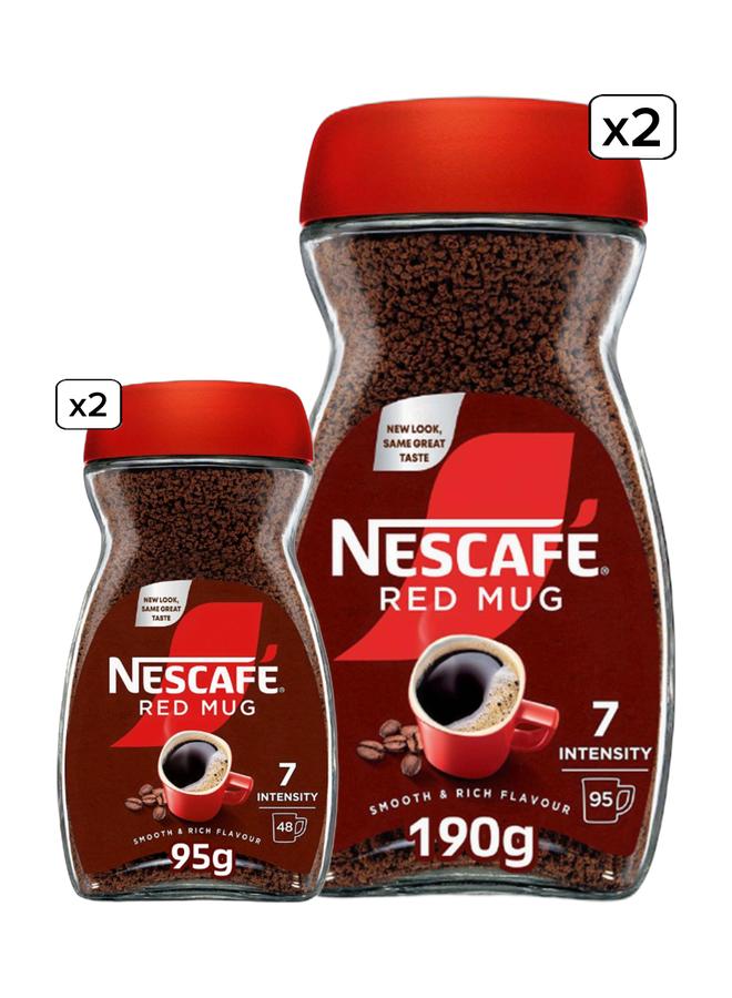 Nescafe Red Mug Instant Coffee 95grams & Red Mug Instant Coffee 190gramsBundle - Image 1