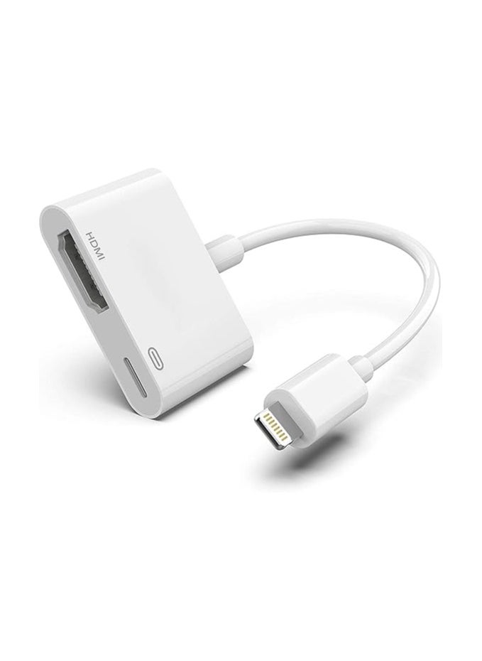 Generic Lighing to HDMI Adapter,1080P Lighing Digital AV Adapter with Lighing Charging Port,HDMI Sync Screen Connector  - Image 1