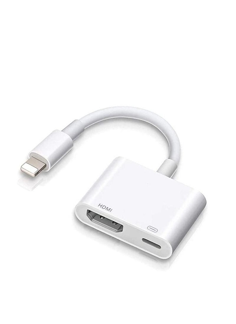Generic Lighing to HDMI Adapter,1080P Lighing Digital AV Adapter with Lighing Charging Port,HDMI Sync Screen Connector  - Image 2