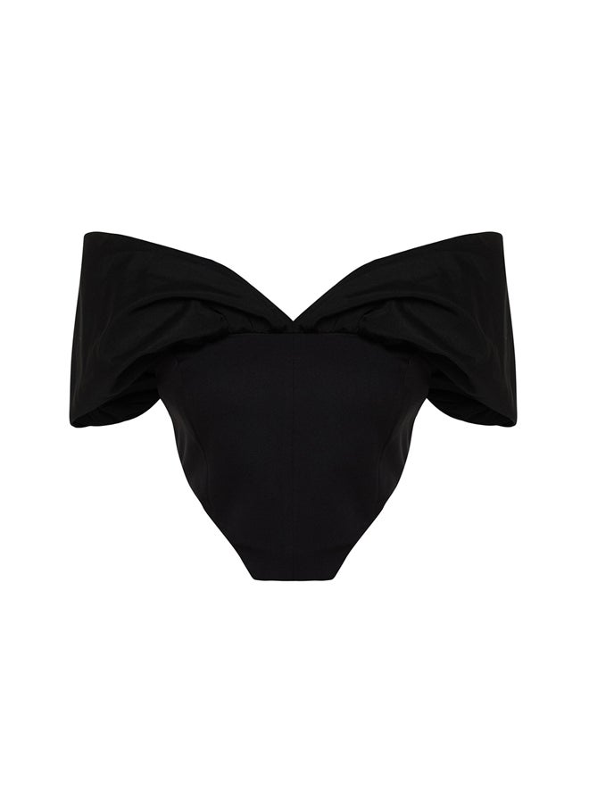 trendyol - Black Carmen Collar Underwire Bustier TPRSS23BS00121 - Image 1