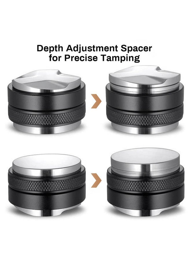 Supvox® 53mm Espresso Coffee Distributor & Tamper Stainless Steel Coffee Tamper Adjustable Espresso Leveler & Tamper Fit for Delonghi Dedica & La Specialista Portafilter - Image 4