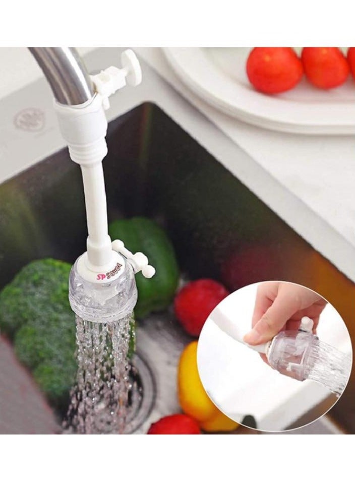 اليسا موسع صنبور دوار 360 درجة مع وضعي مياه - ملحق صنبور مرن لحوض المطبخ | موفر للمياه، سهل التركيب، ومقاوم للرذاذ - Image 1