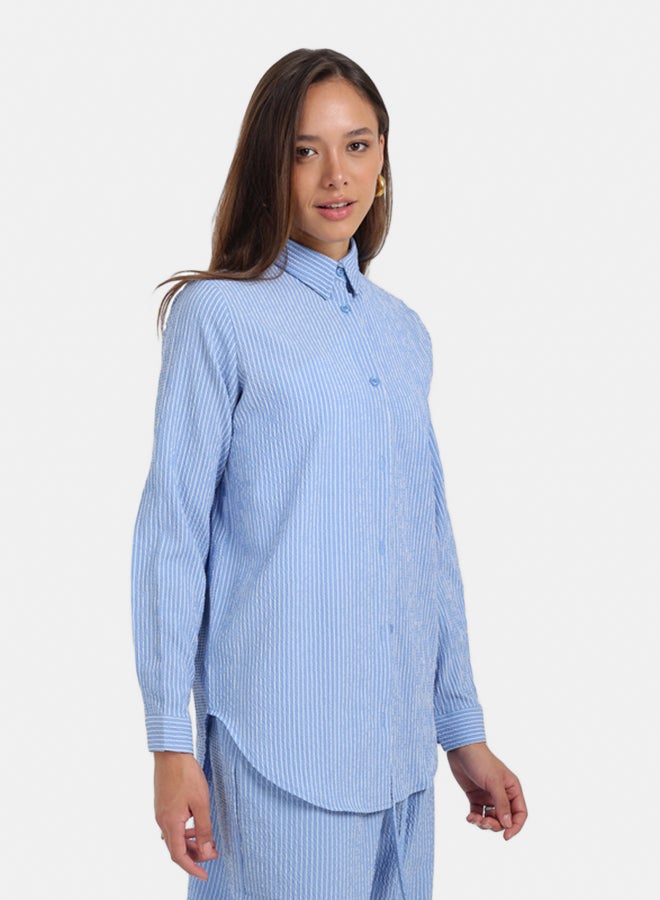Carina Striped Long-Sleeve Shirt - Image 3