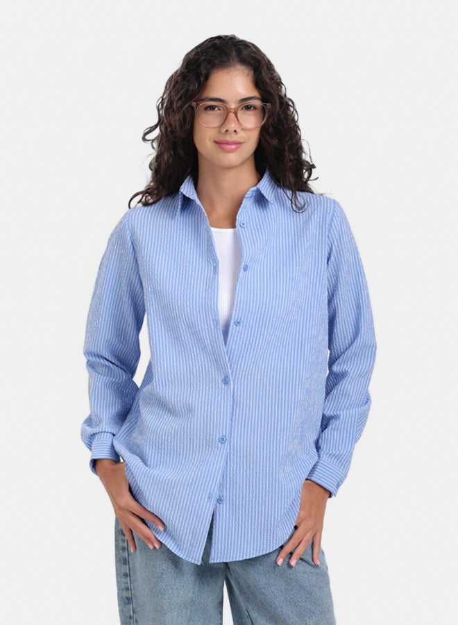 Carina Striped Long-Sleeve Shirt - Image 2