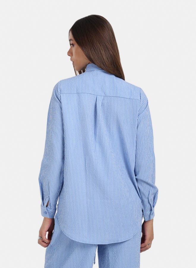 Carina Striped Long-Sleeve Shirt - Image 4
