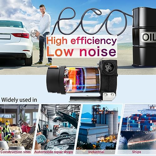 9TH SHOP Diesel Transfer Pump Kit, 12V Fuel Transfer Pump with Hose Nozzle for Kerosene, Transformer Oil, Diesel Fuel Pump 12V DC 10GPM Electric Self-Priming Pump - Image 2