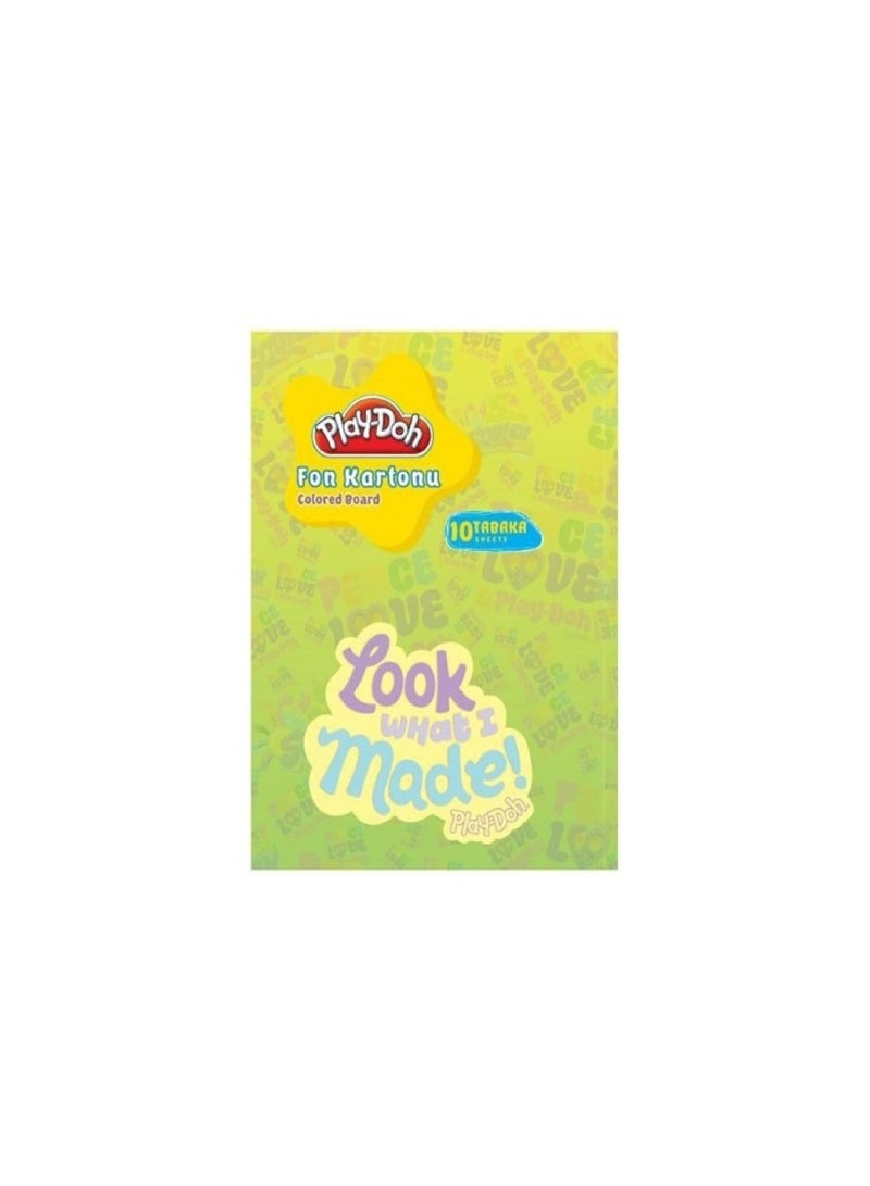 HASBRO - GAMING play-doh Fund Cardboard With Envelope 25X35 cm, 10 Colors - Image 1