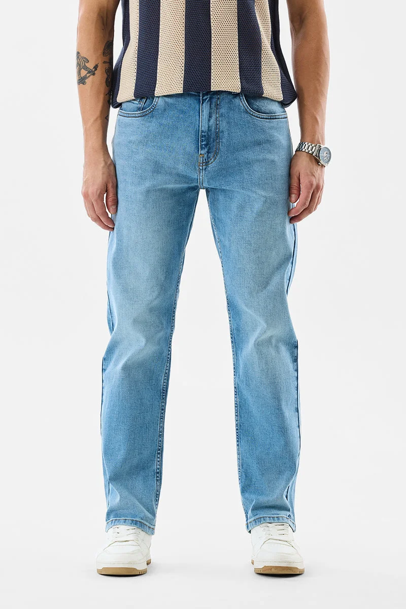 SNITCH Washed Comfort Fit Stretch Jeans