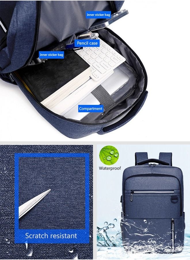 DUNISO - Travel Laptop Backpack Business Anti Theft Slim Durable Computer Backpack with USB Charging Port Water Resistant College School Laptop Bag Gifts for Men & Women Fits 15.6 Inch Notebook Black - Image 1